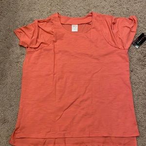 Mesh sleeve cotton shirt